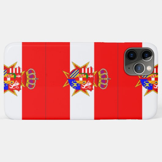 Red White Banner Groothertogdom Toscane Case-Mate iPhone Case (Achterkant (horizontaal))