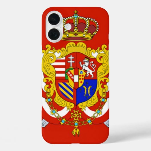 Red White Banner Groothertogdom Toscane Case-Mate iPhone Case (Achterkant)