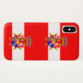 Red White Banner Groothertogdom Toscane Case-Mate iPhone Case (Achterkant (horizontaal))