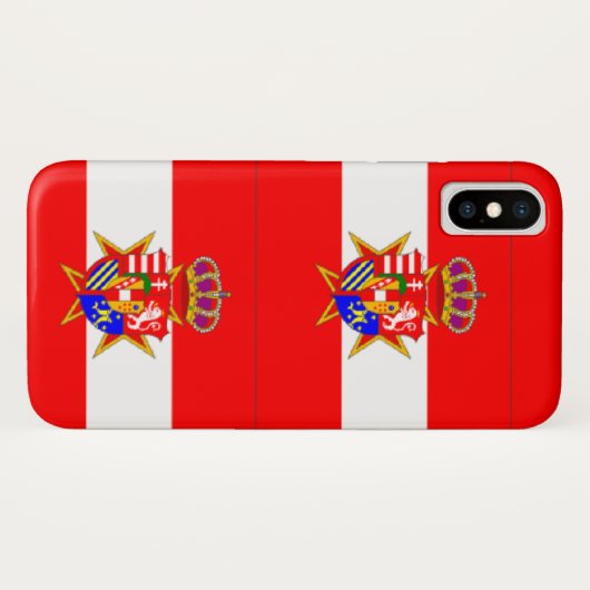 Red White Banner Groothertogdom Toscane Case-Mate iPhone Case (Achterkant (horizontaal))