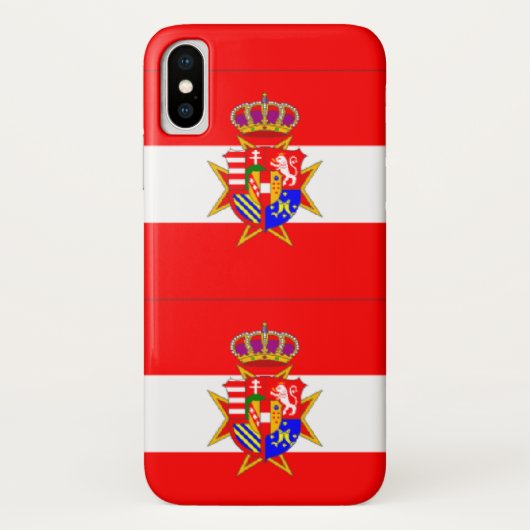 Red White Banner Groothertogdom Toscane Case-Mate iPhone Case (Achterkant)