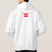Red White Banner Groothertogdom Toscane Hoodie (Achterkant)