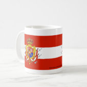 Red White Banner Groothertogdom Toscane Koffiemok (Voorkant links)