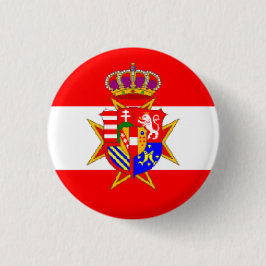 Red White Banner Groothertogdom Toscane Ronde Button 3,2 Cm