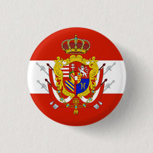 Red White Banner Groothertogdom Toscane Ronde Button 3,2 Cm