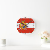 Red White Banner Groothertogdom Toscane Ronde Klok (Huis)