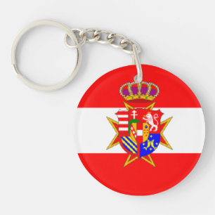 Red White Banner Groothertogdom Toscane Sleutelhanger