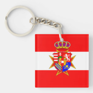 Red White Banner Groothertogdom Toscane Sleutelhanger