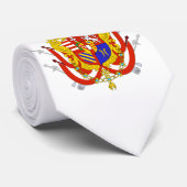 Red White Banner Groothertogdom Toscane Stropdas (Opgerold)