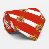 Red White Banner Groothertogdom Toscane Stropdas (Opgerold)