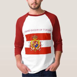 Red White Banner Groothertogdom Toscane T-shirt