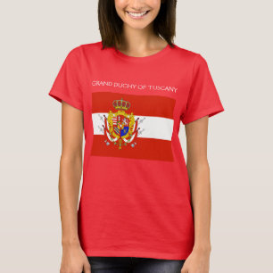 Red White Banner Groothertogdom Toscane T-shirt