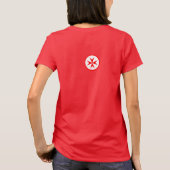 Red White Banner Groothertogdom Toscane T-shirt (Achterkant)