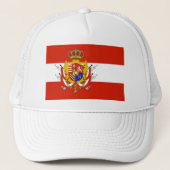 Red White Banner Groothertogdom Toscane Trucker Pet (Voorkant)