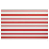 Red & White Beach Stripes (op grote schaal) Stof (Fat Quarter)