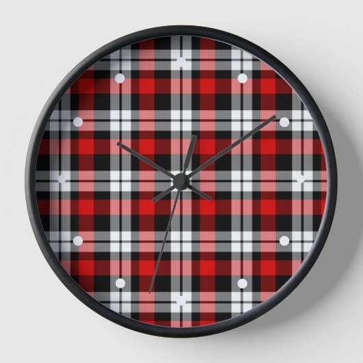 Red White Black Buffalo Check Pset Pattern (Voorkant)
