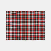 Red White Black Buffalo Check Pset Pattern Fleece Deken (Voorkant (Horizontaal))