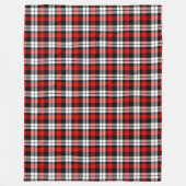 Red White Black Buffalo Check Pset Pattern Fleece Deken (Voorkant)