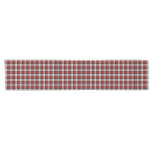 Red White Black Buffalo Check Pset Pattern Korte Tafelloper (Horizontaal)