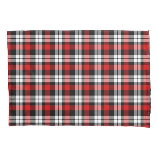 Red White Black Buffalo Check Pset Pattern Kussensloop (Voorkant-Links)