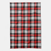 Red White Black Buffalo Check Pset Pattern Theedoek (Verticaal)