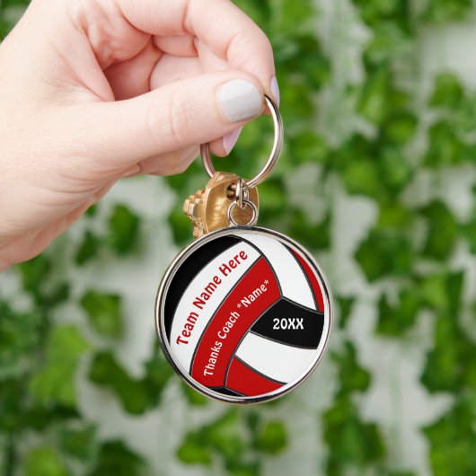 Red White Black, goede cadeaus voor volleybaltrain Sleutelhanger (Hand)