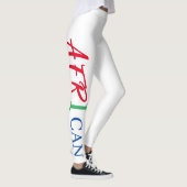 Red White Black Woman Africa Leggings (Rechts)
