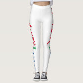 Red White Black Woman Africa Leggings (Voorkant)