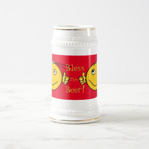 Red White Bless dit bier - Beer-Buddy Gift Bierpul