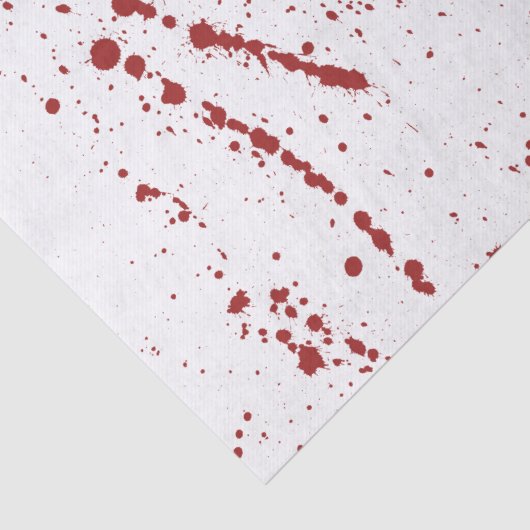 Red & White Bloody Splatter, Fun Halloween Tissuepapier (Detail)