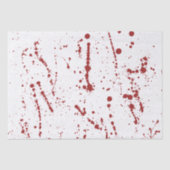 Red & White Bloody Splatter, Fun Halloween Tissuepapier (Voorkant)
