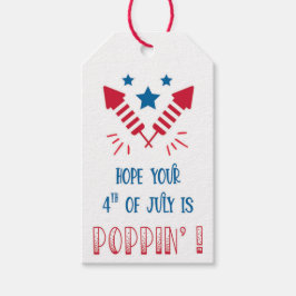 Red White Blue 4 juli Favor Cadeaulabel