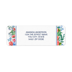 Red White Blue, 4 juli, Return Address Etiket