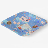 RED WHITE BLUE 4TH VAN JULY ITEMS PAPIEREN BORDJE (Gebogen)