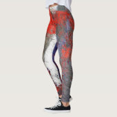 Red White Blue Abstracte Leggings (Links)