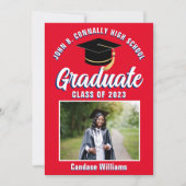 Red White Blue Afstuderen aangepast Afstuderen 202 Aankondiging (Voorkant)