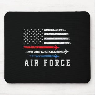Red White Blue Air Force Flyover Prouted American  Muismat