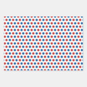 Red White Blue American Stars Stripes van 4 juli Inpakpapier Vel (Voorkant 3)
