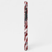 Red White Blue American Stripes-vlag iPhone Hoesje (Linkerkant)