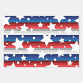 Red White Blue American USA, 4 juli onafhankelijkh Inpakpapier Vel (Voorkant)