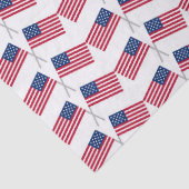 Red White Blue American USA Vlaggen op 4 juli Tissuepapier (Detail)