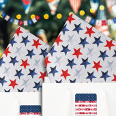Red White & Blue Americana Stars Tissuepapier