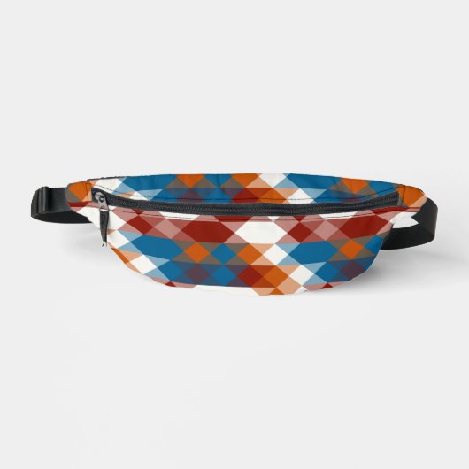 red white blue and orange geometric heuptasje (Voorkant)