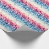 Red White Blue Artistic USA Patriotic Design Cadeaupapier (Hoek)