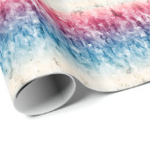 Red White Blue Artistic USA Patriotic Design Cadeaupapier (Rol Hoek)