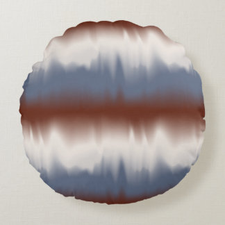 Red, White, & Blue Blended Modern Design Rond Kussen