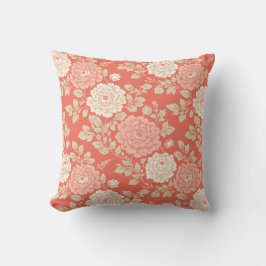 Red White Blue Block Print Stripes Kussen