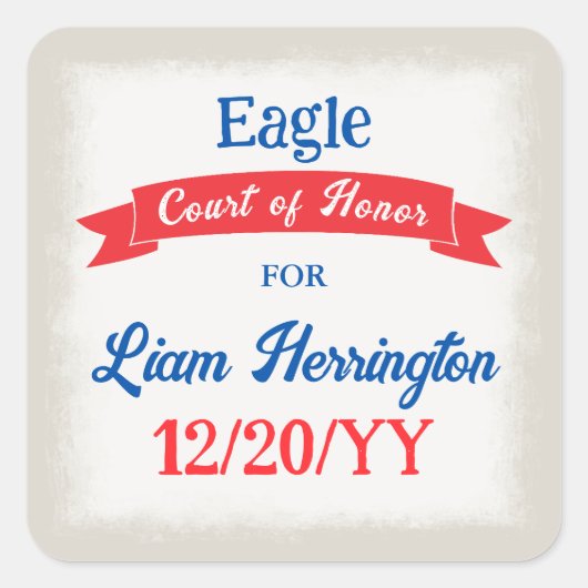 Red White Blue Celebration Sticker (Voorkant)