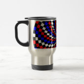 Red White Blue Checker Spiral door Kenneth Yoncich Reisbeker (Links)