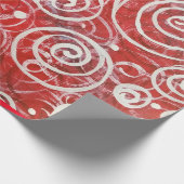 Red White Blue Designer - Abstract patroon mooi Cadeaupapier (Hoek)